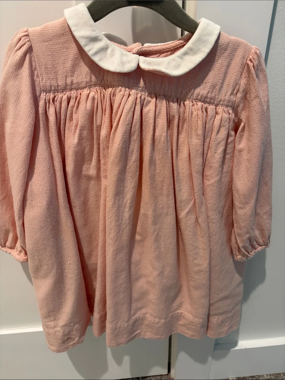 Pink Peter Pan Collar Girls' Formal Dress